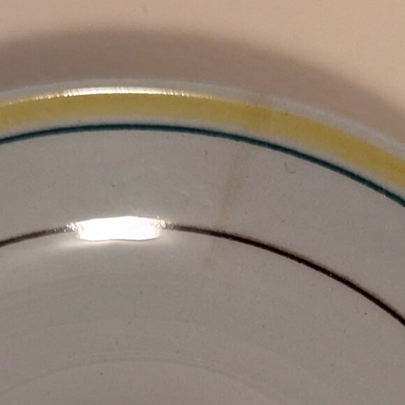 Vintage Handpainted Arabia Finland Windflower Teacup and Saucer with Flaw - Picture 4 of 11